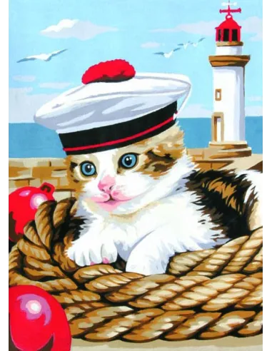 Canevas : 30x40 cm, Le petit marin