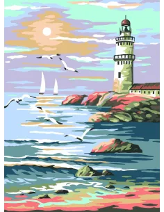 Canevas : 30x40 cm, Le phare