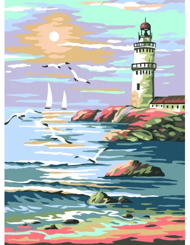 Canevas : 30x40 cm, Le phare