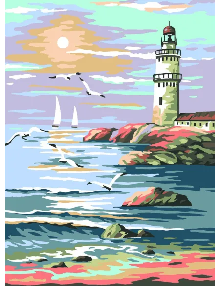 Canevas : 30x40 cm, Le phare