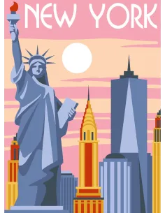Canevas : 30x40 cm, N24 - New York