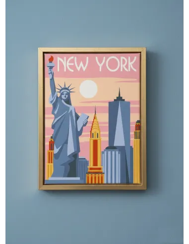 Canevas : 30x40 cm, N24 - New York