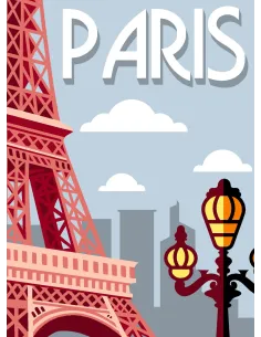Canevas : 30x40 cm, N24 - Paris