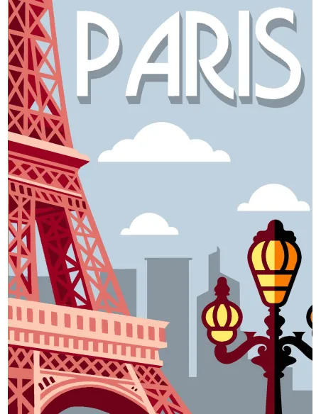 Canevas : 30x40 cm, N24 - Paris