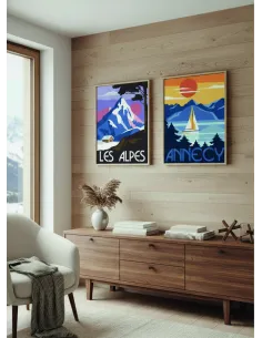 Canevas : 30x40 cm, N24 - les alpes 2
