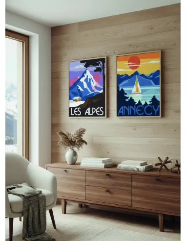 Canevas : 30x40 cm, N24 - les alpes