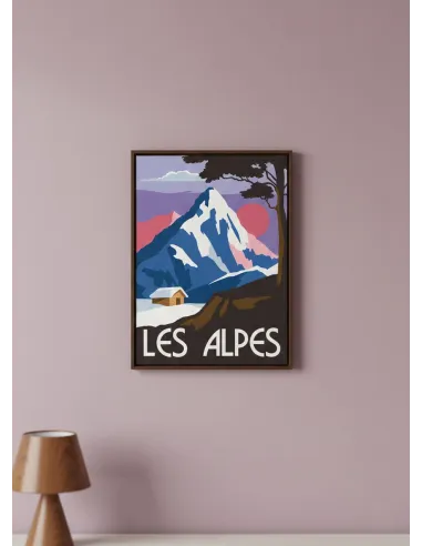 Canevas : 30x40 cm, N24 - les alpes