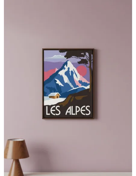 Canevas : 30x40 cm, N24 - les alpes