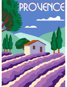 Canevas : 30x40 cm, N24 - Provence