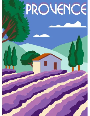 Canevas : 30x40 cm, N24 - Provence