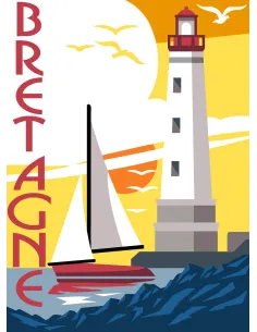 Canevas : 30x40 cm, N24 - Bretagne