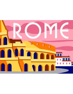 Canevas : 30x40 cm, N24 - Rome