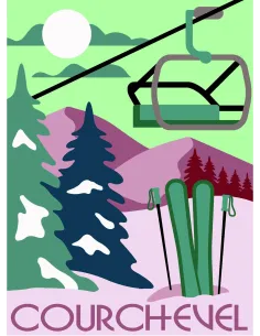 Canevas : 30x40 cm, N24 - Courchevel