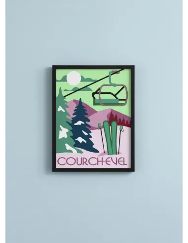 Canevas : 30x40 cm, N24 - Courchevel