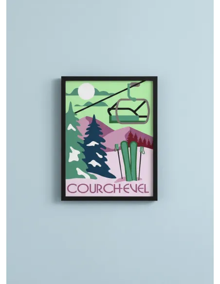 Canevas : 30x40 cm, N24 - Courchevel