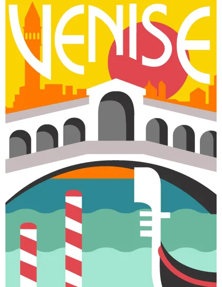 Canevas : 30x40 cm, N24 - Venise