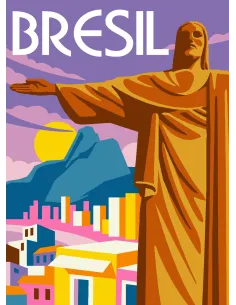 Canevas : 30x40 cm, N24 - Brésil