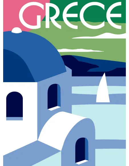Canevas : 30x40 cm, N24 - Grèce