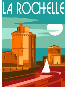 Canevas : 30x40 cm, N24 - la Rochelle