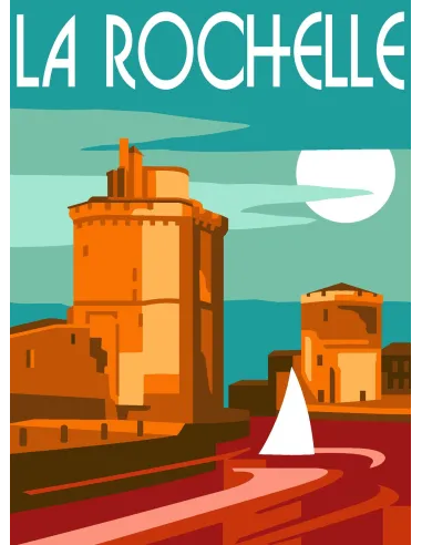 Canevas : 30x40 cm, N24 - la Rochelle