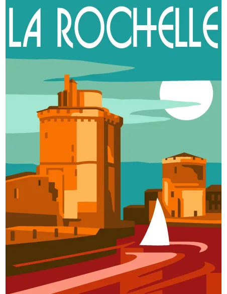 Canevas : 30x40 cm, N24 - la Rochelle