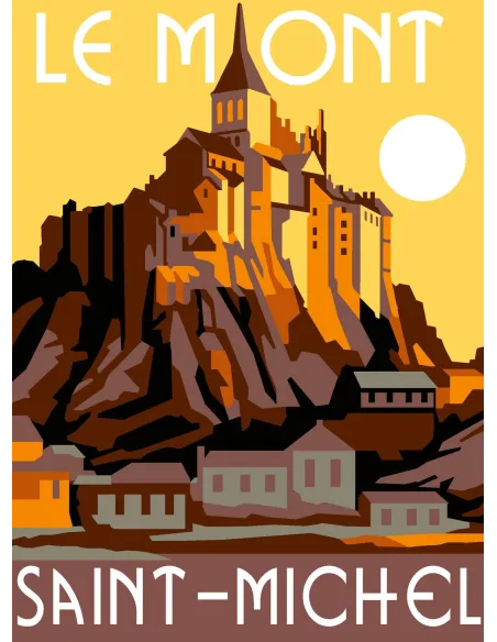 Canevas : 30x40 cm, N24 - Le Mont Saint Michel