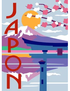 Canevas : 30x40 cm, N24 - Japon