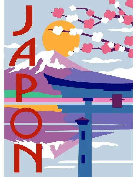 Canevas : 30x40 cm, N24 - Japon