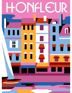 Canevas : 30x40 cm, N24 - Honfleur