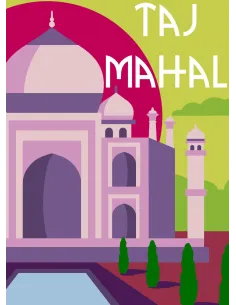 Canevas : 30x40 cm, N24 - Taj Mahal