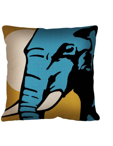 Kit coussin : 50x50 : N24 - éléphant