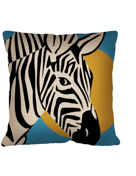 Kit coussin : 50x50 : N24 - zèbre