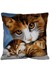 Kit coussin : 50x50 :N21 - chevet félin
