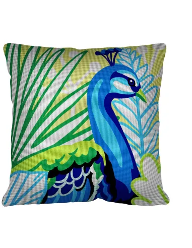 Kit coussin : 50x50 :N21 - paon