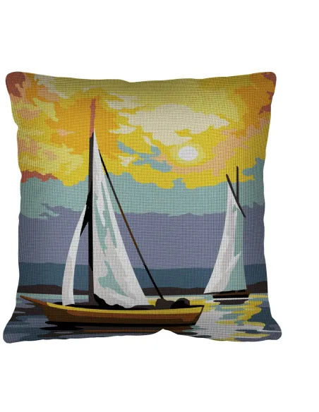 Kit coussin : 50x50 : N23 - voile en mer