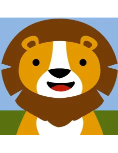 Kit canevas : 20x20 : N21 - lion