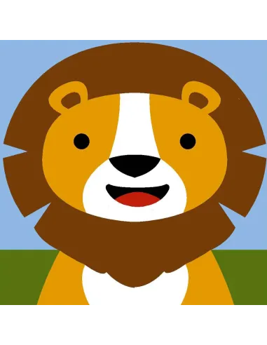 Kit canevas : 20x20 : N21 - lion