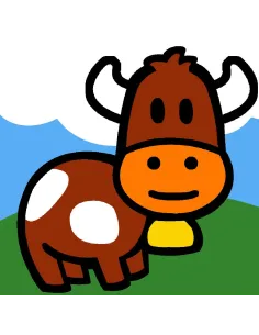 Kit canevas : 20x20 : N22 - vache