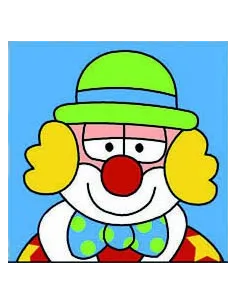 Kit canevas : 20x20 : Clown