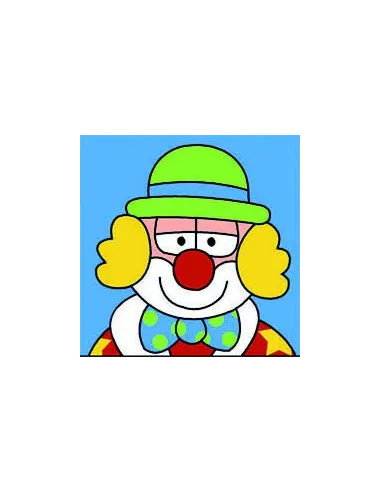 Kit canevas : 20x20 : Clown