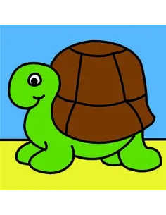 Kit canevas : 20x20 : Tortue