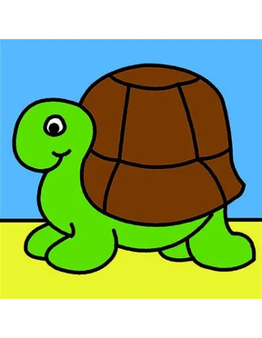 Kit canevas : 20x20 : Tortue