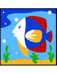 Kit canevas : 20x20 : poisson