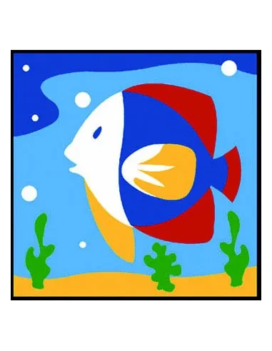 Kit canevas : 20x20 : poisson
