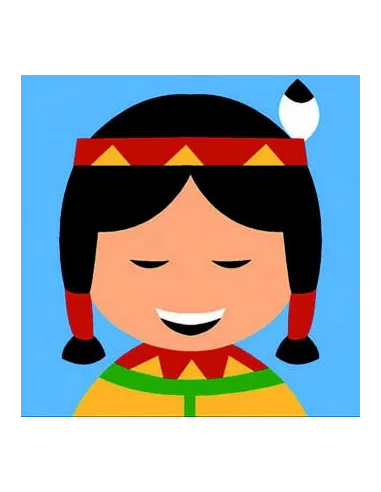 Kit canevas : 20x20 : indien