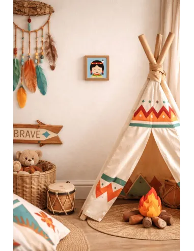 Kit canevas : 20x20 : indien