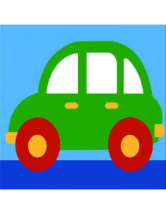 Kit canevas : 20x20 : voiture
