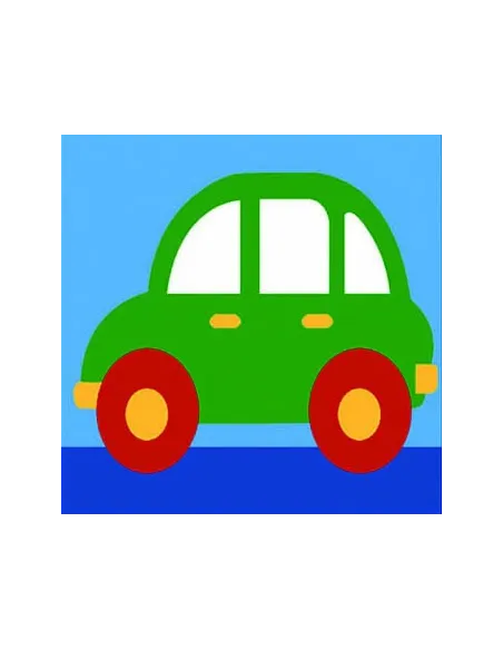 Kit canevas : 20x20 : voiture
