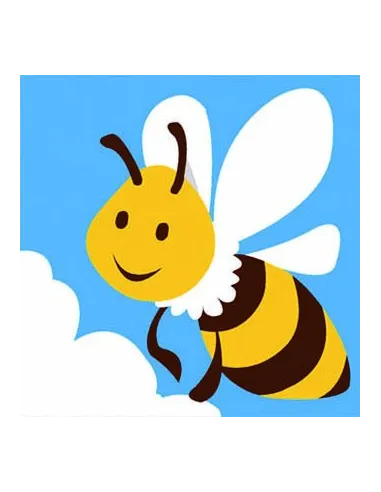 Kit canevas : 20x20 : abeille