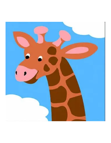 Kit canevas : 20x20 : girafe
